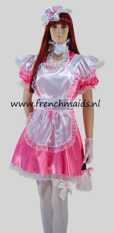 Pink Dream Dienstmeisje Kostuum uit onze Sexy Franse Dienstmeisje en Kamermeisje Kostuums - foto 1.  