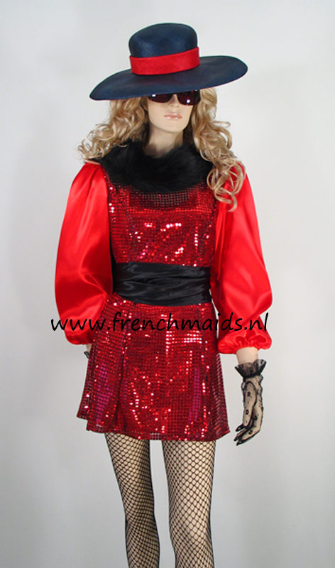Voorbeeld Kostuum: Uptown Gooische Vrouw, origineel ontwerp door MBG Fashions en ook verkrijgbaar via Frenchmaids.nl